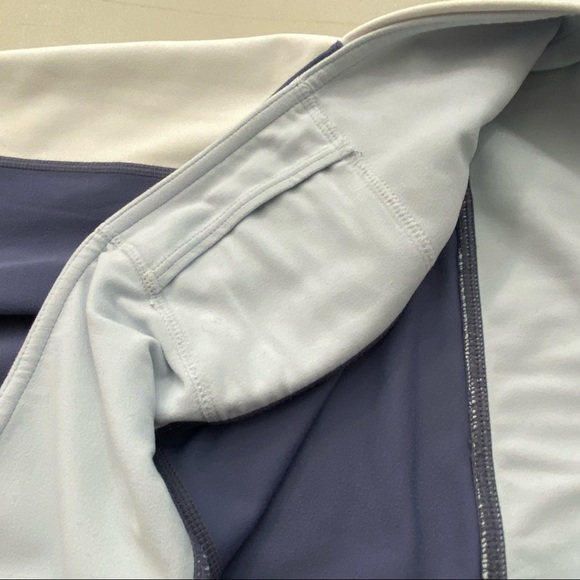 Athleta Womens Leggings Salutation Colorblock Asymmetrical Gray Ivory Size XL - Picture 12 of 14